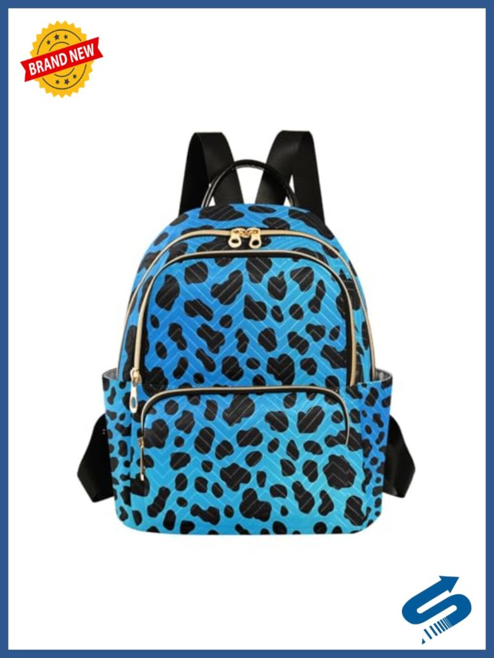 ALAZA Quilted Nylon Small Backpack Purse Lightweight Travel Daypack